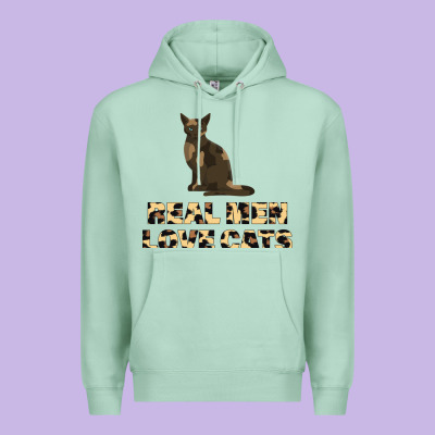 Real Men Love Cats Premium Hoodie Designed By Bettercallsaul