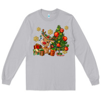 Moon Dust reindeer and christmas tree Long Sleeve Tee - AdoDesignShop