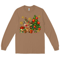 Toasted Coconut reindeer and christmas tree Long Sleeve Tee - AdoDesignShop