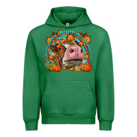 Emerald Fall Cow Rainbow Urban Hoodie - LillyAllenDesigns