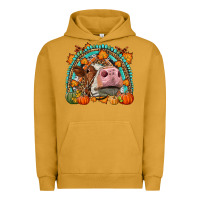 Pigment Peanut Butter Fall Cow Rainbow Urban Hoodie - LillyAllenDesigns