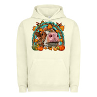Pigment Pistachio Fall Cow Rainbow Urban Hoodie - LillyAllenDesigns