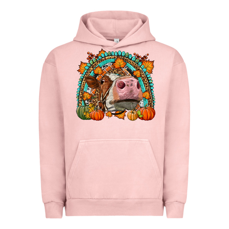 Fall Cow Rainbow Urban Hoodie by LillyAllenDesigns | Teevron