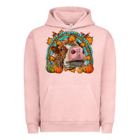 Pigment Salmon Fall Cow Rainbow Urban Hoodie - LillyAllenDesigns
