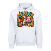 White Fall Cow Rainbow Urban Hoodie - LillyAllenDesigns