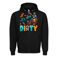 Black let's play dirty Zipper Hoodie - Artiststas