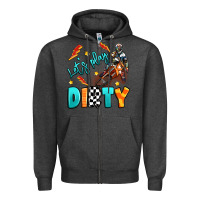 Charcoal Heather let's play dirty Zipper Hoodie - Artiststas