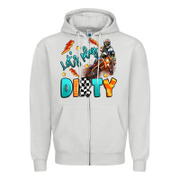 Dove Grey let's play dirty Zipper Hoodie - Artiststas