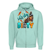 Seafoam let's play dirty Zipper Hoodie - Artiststas