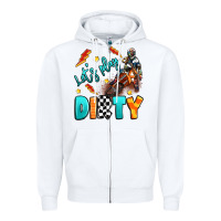White let's play dirty Zipper Hoodie - Artiststas