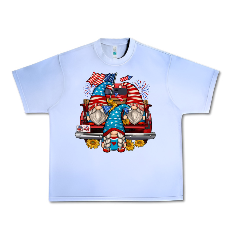 4th Of July Gnomes Farm Truck Urban Heavy Tee by Zillion Design Studio | Teevron