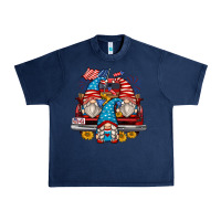 Navy 4th of july gnomes farm truck Urban Heavy Tee - Zillion Design Studio
