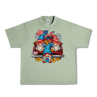 Oil Green 4th of july gnomes farm truck Urban Heavy Tee - Zillion Design Studio