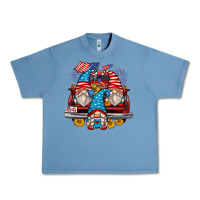 Pebble Blue 4th of july gnomes farm truck Urban Heavy Tee - Zillion Design Studio