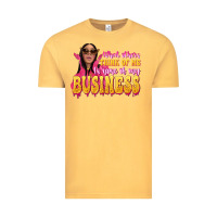 Vintage Mustard afro black boss lady Vintage Tee - texasbilliewilder