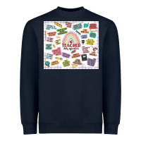 Navy teacher daily affirmations Heavyweight Sweatshirt - MaliasSmallBusiness