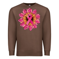 Chestnut cancer ribbon sunflower Premium Sweatshirt - NancyCooperArtShop
