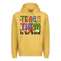 Antique Gold teach them to be kind Premium Hoodie - NancyCooperArtShop