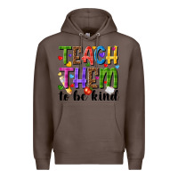 Coffee teach them to be kind Premium Hoodie - NancyCooperArtShop