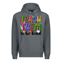 Rock teach them to be kind Premium Hoodie - NancyCooperArtShop