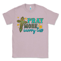 Lilac pray more worry less Classic Tee - HRA Design Shop
