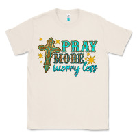 Natural pray more worry less Classic Tee - HRA Design Shop