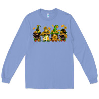 Colony Blue sunflower gnomies Long Sleeve Tee - FaDigitalArtStudio