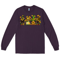 Plum sunflower gnomies Long Sleeve Tee - FaDigitalArtStudio
