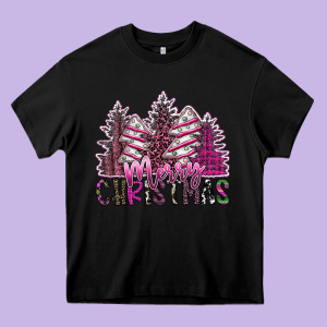 Merry Christmas Heavy Core Tee Designed By Sublimationcraftshop