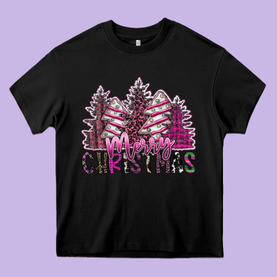 Merry Christmas Heavy Core Tee Designed By Sublimationcraftshop