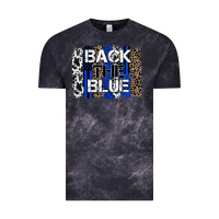 Cloud Black back the blue brushstroke Vintage Tee - Zillion Design Studio