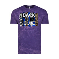 Cloud Purple back the blue brushstroke Vintage Tee - Zillion Design Studio