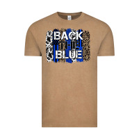 Back The Blue Brushstroke Vintage Tee | Teevron