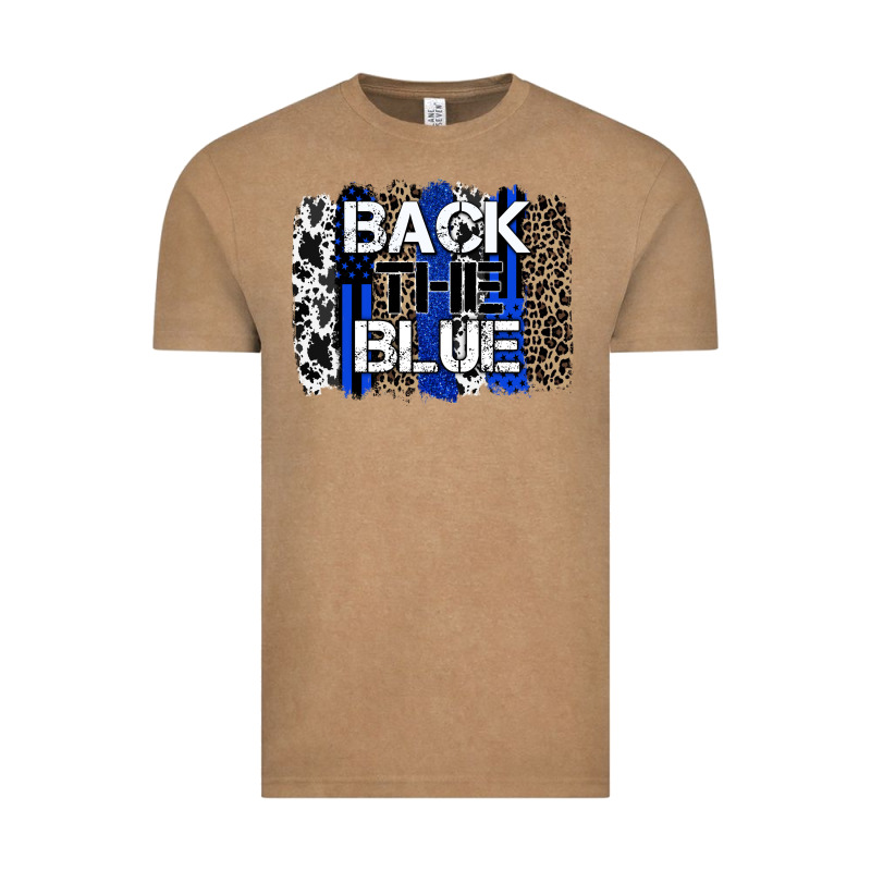 Back The Blue Brushstroke Vintage Tee by Zillion Design Studio | Teevron
