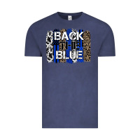 Vintage Denim back the blue brushstroke Vintage Tee - Zillion Design Studio