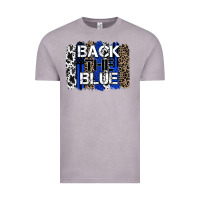 Vintage Zinc back the blue brushstroke Vintage Tee - Zillion Design Studio