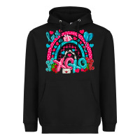 Black xo xo rainbow valentine Heavyweight Hoodie - NancyCooperArtShop