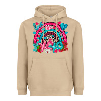 Mushroom xo xo rainbow valentine Heavyweight Hoodie - NancyCooperArtShop