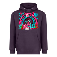 Plum xo xo rainbow valentine Heavyweight Hoodie - NancyCooperArtShop
