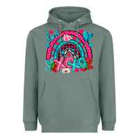 Sage xo xo rainbow valentine Heavyweight Hoodie - NancyCooperArtShop