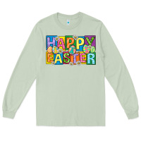 Matcha happy easter with eggs Long Sleeve Tee - Neo Western