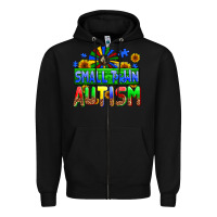 Black small town autism Zipper Hoodie - AdoDesignShop