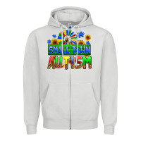 Dove Grey small town autism Zipper Hoodie - AdoDesignShop