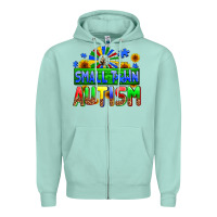 Small Town Autism Zipper Hoodie | Teevron