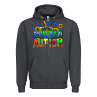 Smoke small town autism Zipper Hoodie - AdoDesignShop