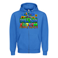 True Royal small town autism Zipper Hoodie - AdoDesignShop