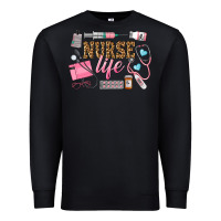 Black Western Nurse Life Premium Sweatshirt - LillyAllenDesigns