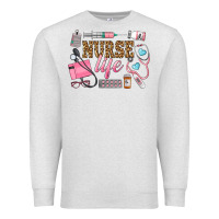 Oatmeal Heather Western Nurse Life Premium Sweatshirt - LillyAllenDesigns