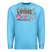 Ocean Blue Western Nurse Life Premium Sweatshirt - LillyAllenDesigns