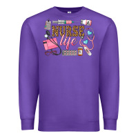 Purple Western Nurse Life Premium Sweatshirt - LillyAllenDesigns